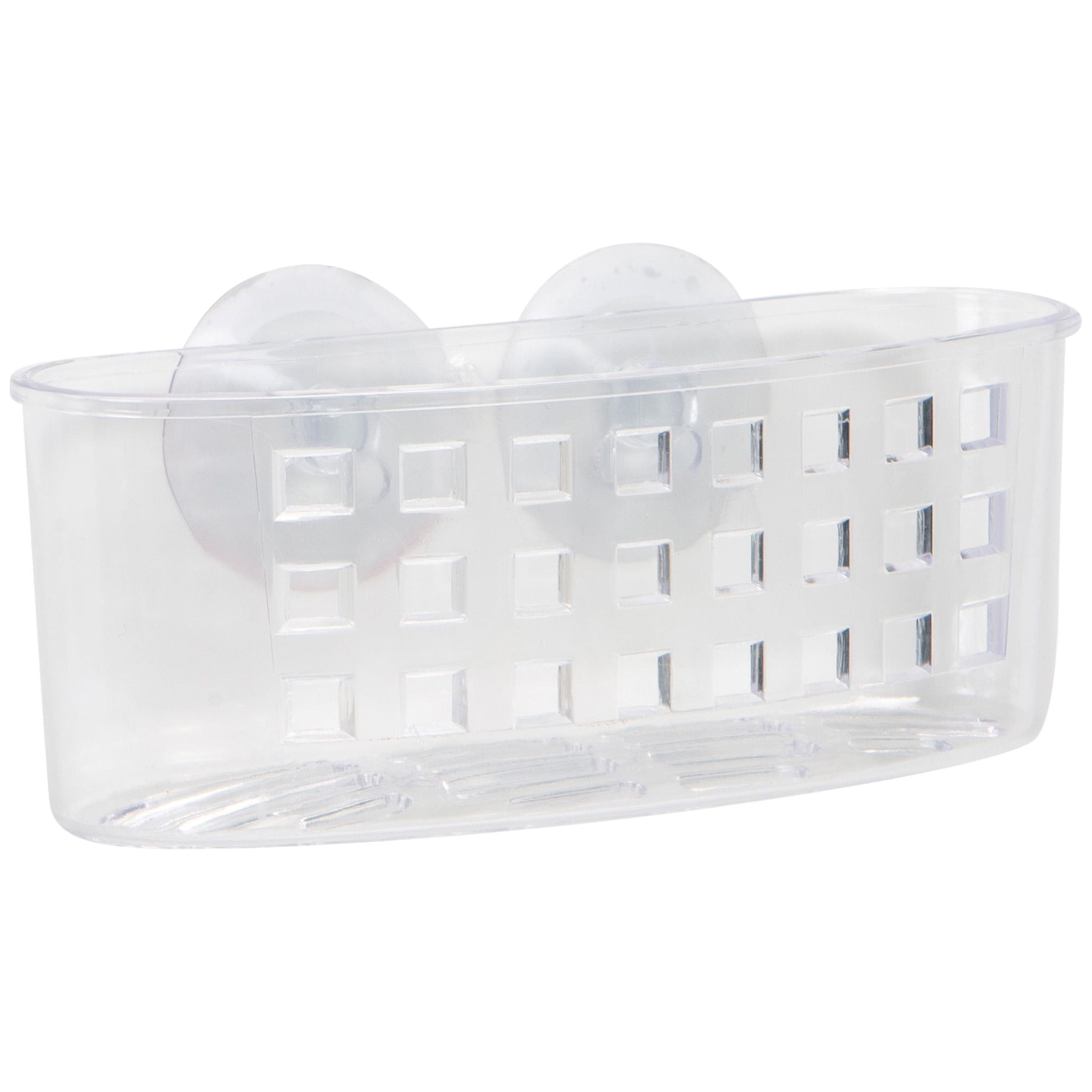 Clear Plastic Medium Suction Cup Shower Organizer