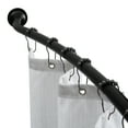 thumbnail image 1 of Bath Bliss Curved Shower Rod in Matte Black, 1 of 8