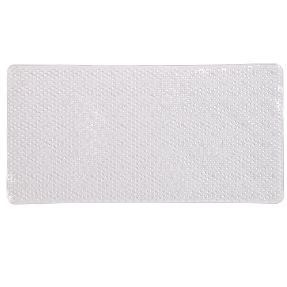 Bath Bliss Extra Long Aqua Gel Rectangular Bath Mat in Clear