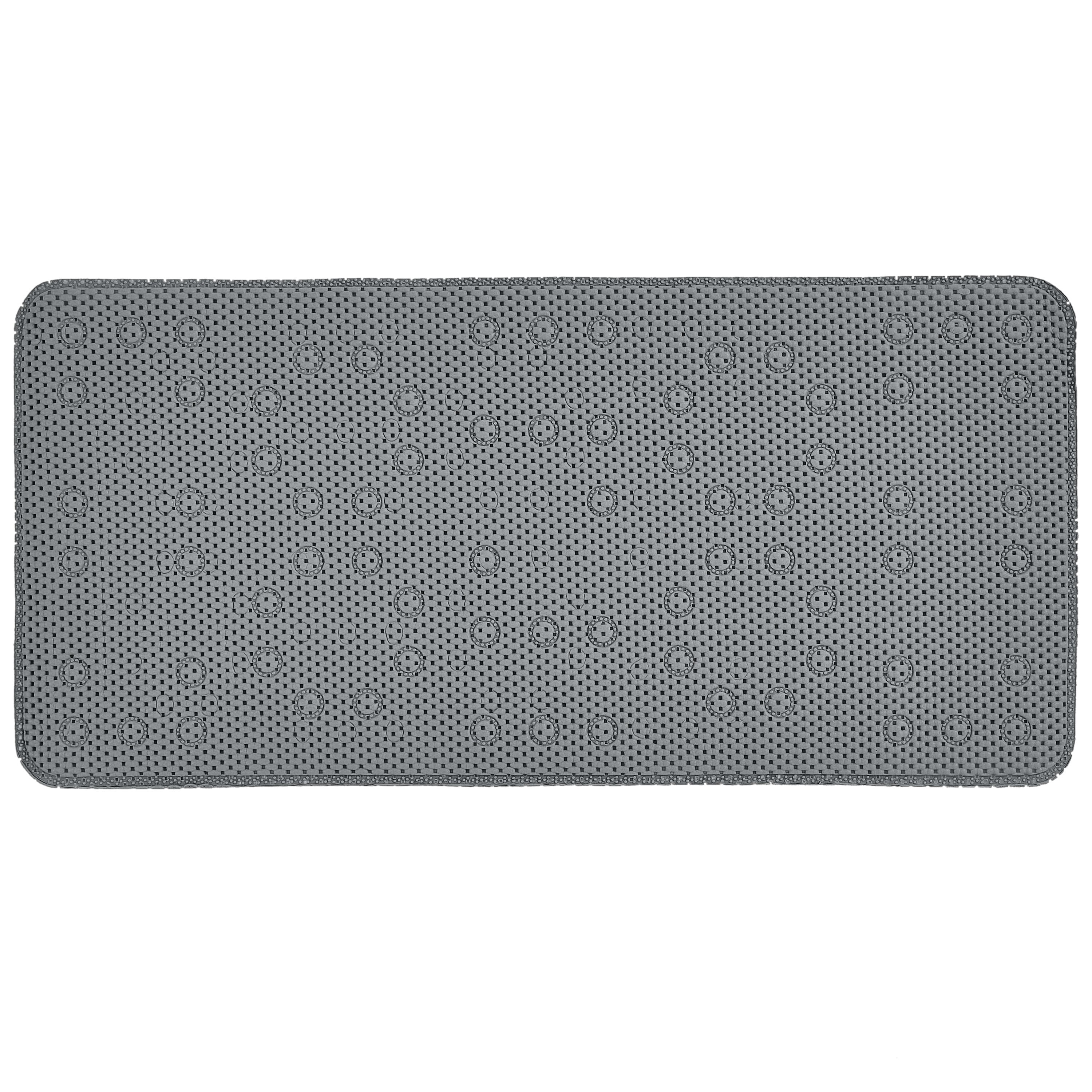 Bath Bliss Extra Long Cushioned Bath Mat in Dark Grey