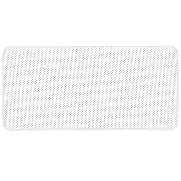 Bath Bliss Extra Long Cushioned Bath Mat in White