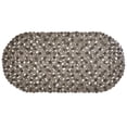 thumbnail image 1 of Bath Bliss PVC Extra Long Massaging Texture Design Bath Mat in Smoke, 1 of 4