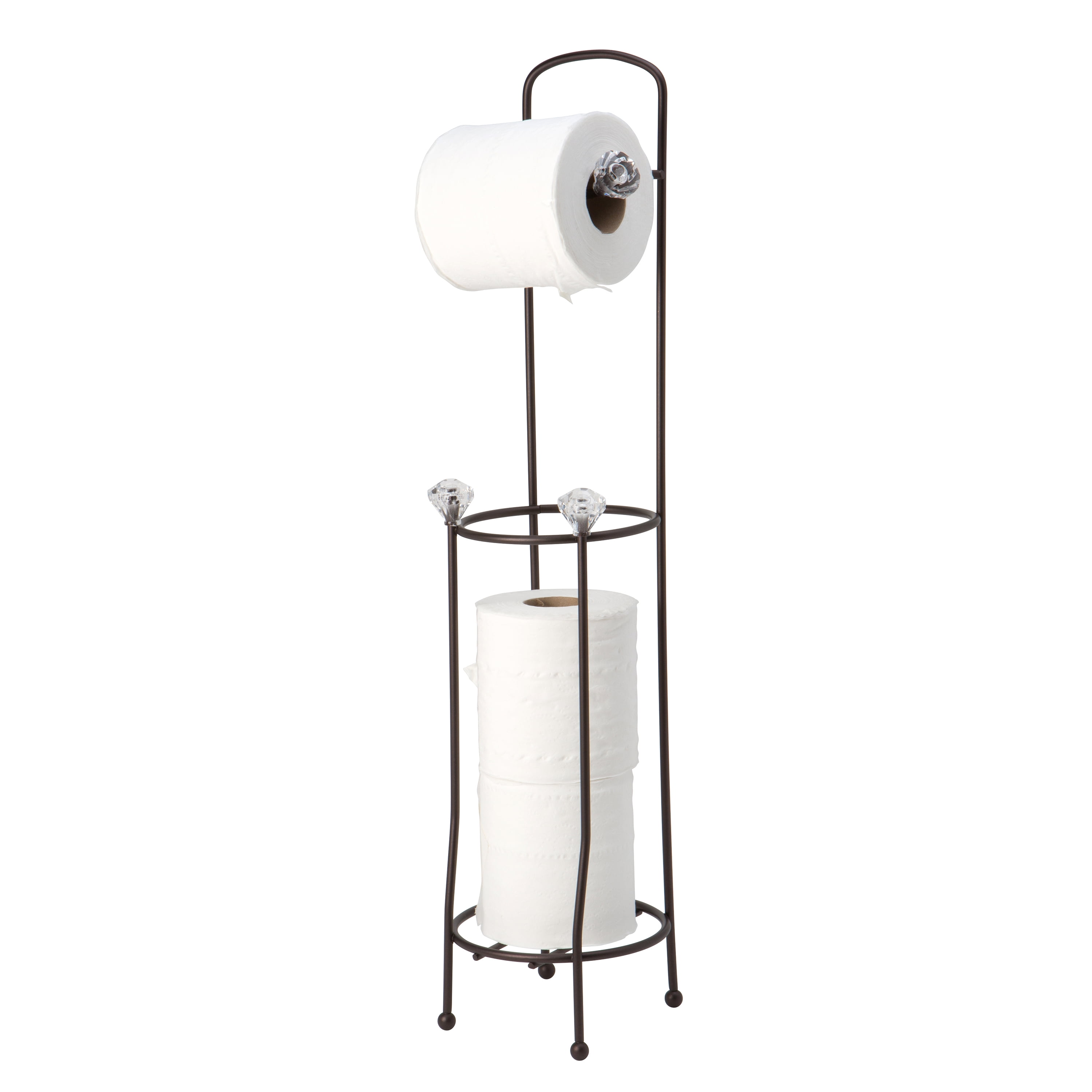 Bath Bliss Freestanding Toilet Paper Organizer and Dispenser in Oil Rubbed Bronze - Walmart.com