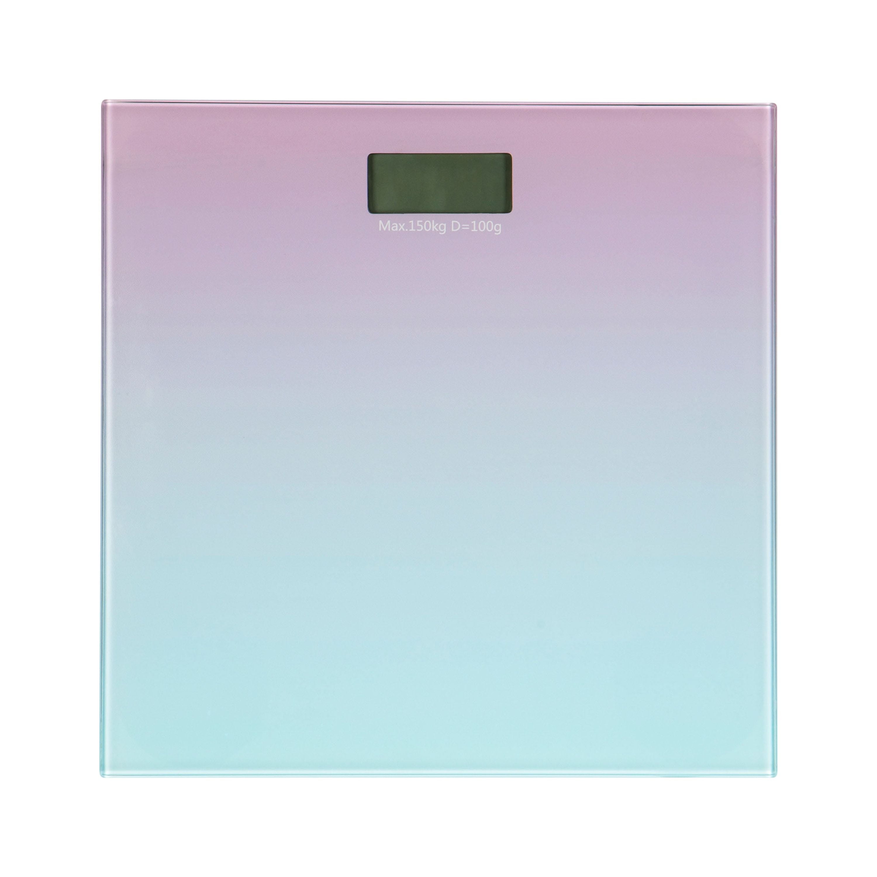 Ombre Glass Digital Bathroom Scale with Easy-to-Read Display