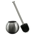 thumbnail image 1 of Bath Bliss Globe Design Toilet Brush and Holder in Stainless Steel, 1 of 5