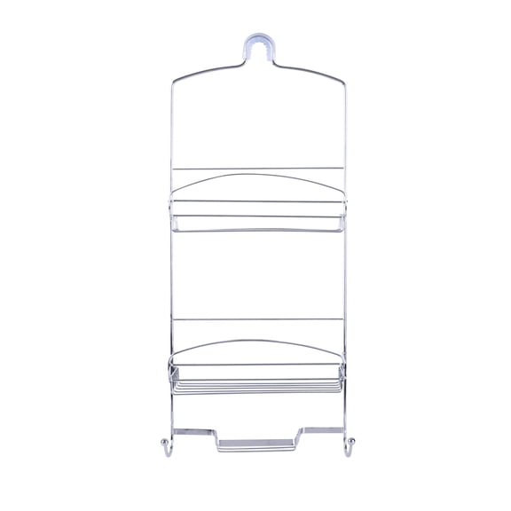 Bath Bliss Harbor Collection Deluxe Two Shelf Shower Caddy in Chrome