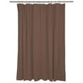 thumbnail image 1 of Bath Bliss Heavy Shower Liner with Weighted Hem in Chocolate, 1 of 3