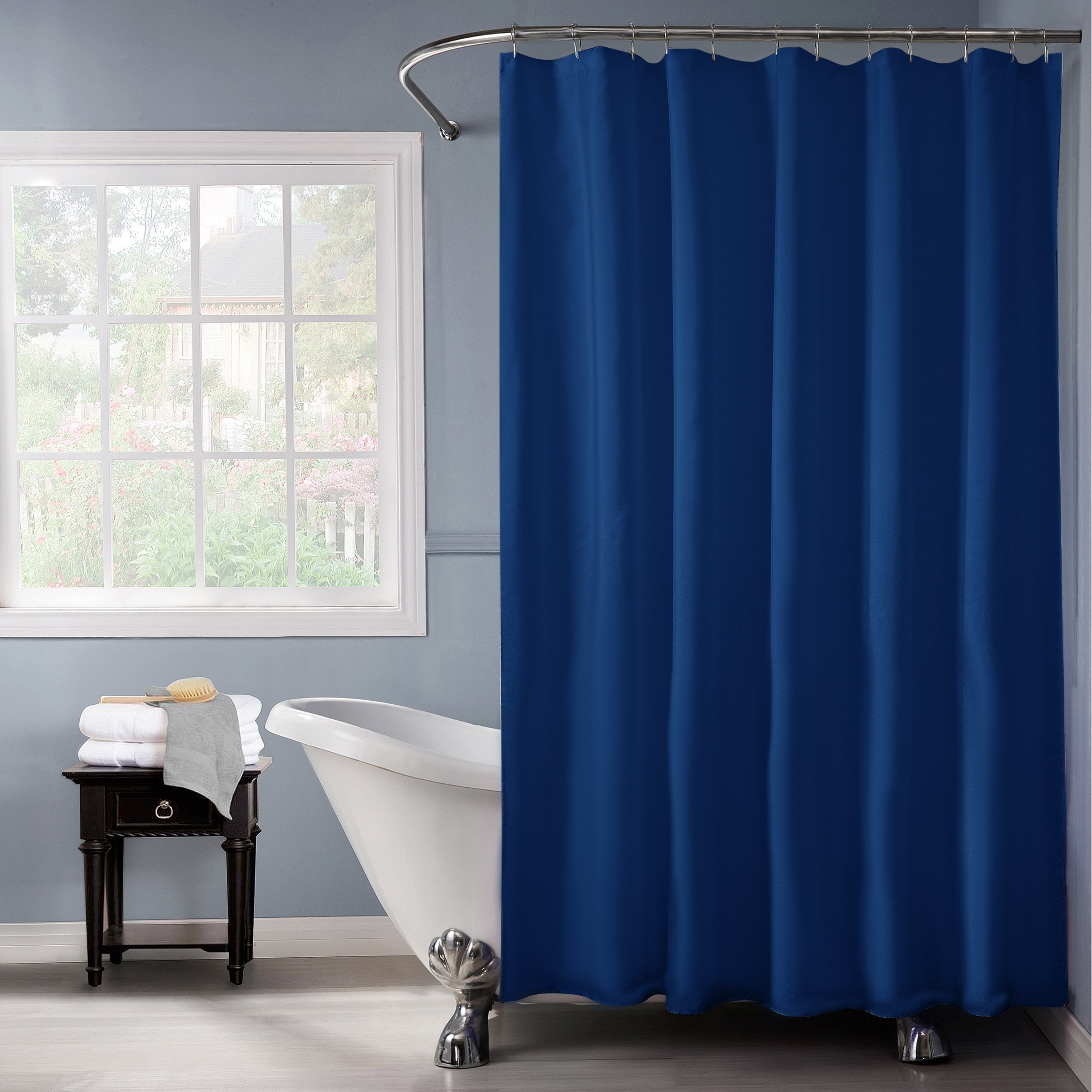 Bath Bliss Heavy Weight Shower Liner Blue (Dims 72"x72")