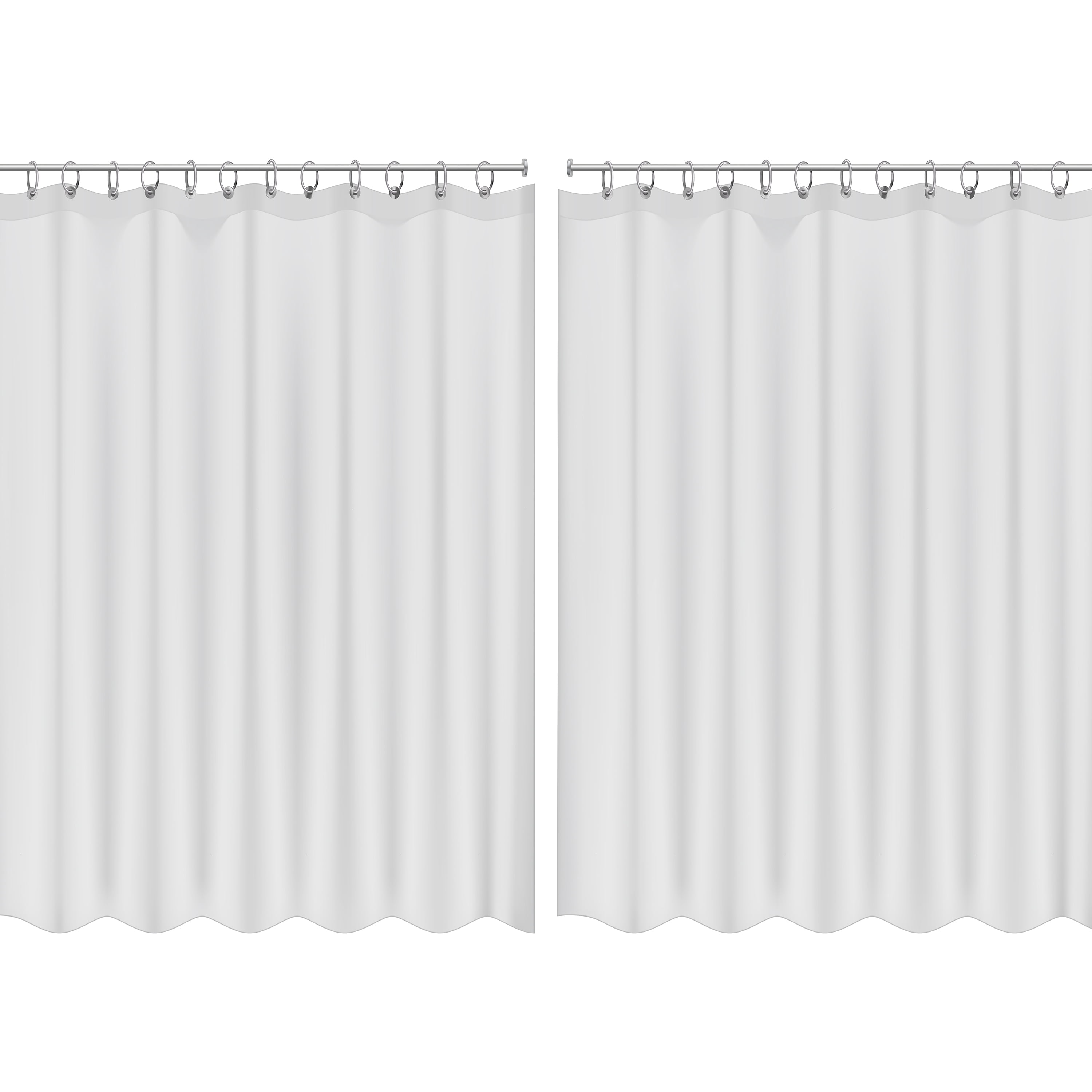 Bath Bliss Hotel Grade PEVA Shower Curtain Liner in Super Clear