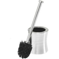 Bath Bliss Hour Glass Shaped Stainless Steel Toilet Brush and Holder
