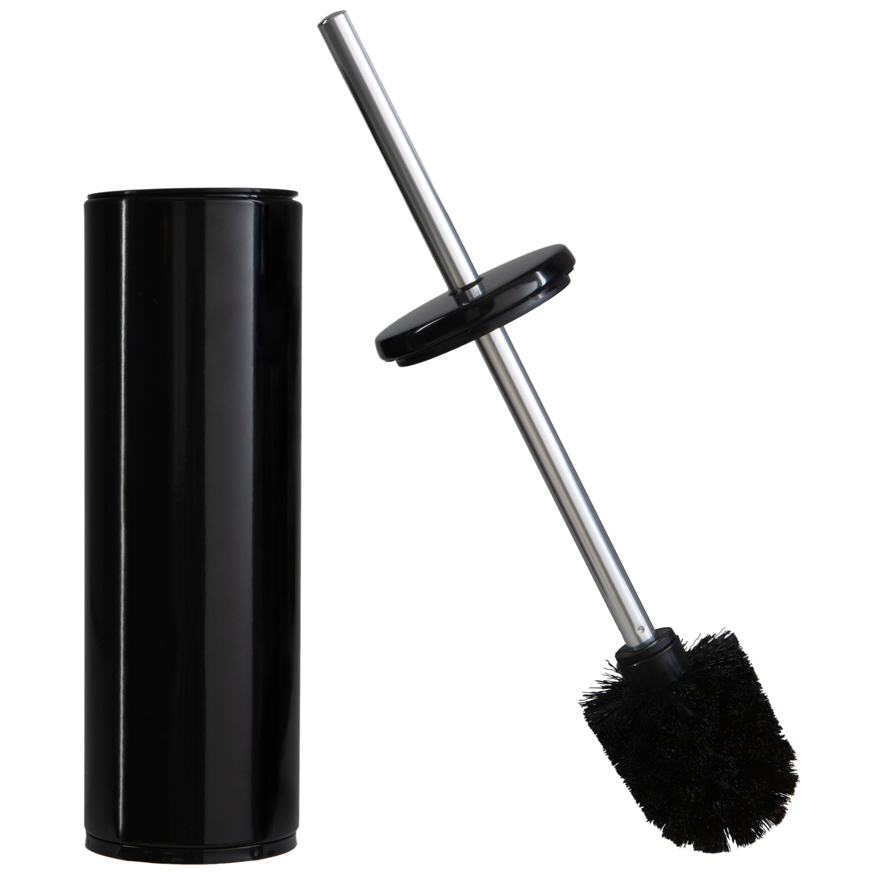 Black Stainless Steel Toilet Brush with Removable Liner