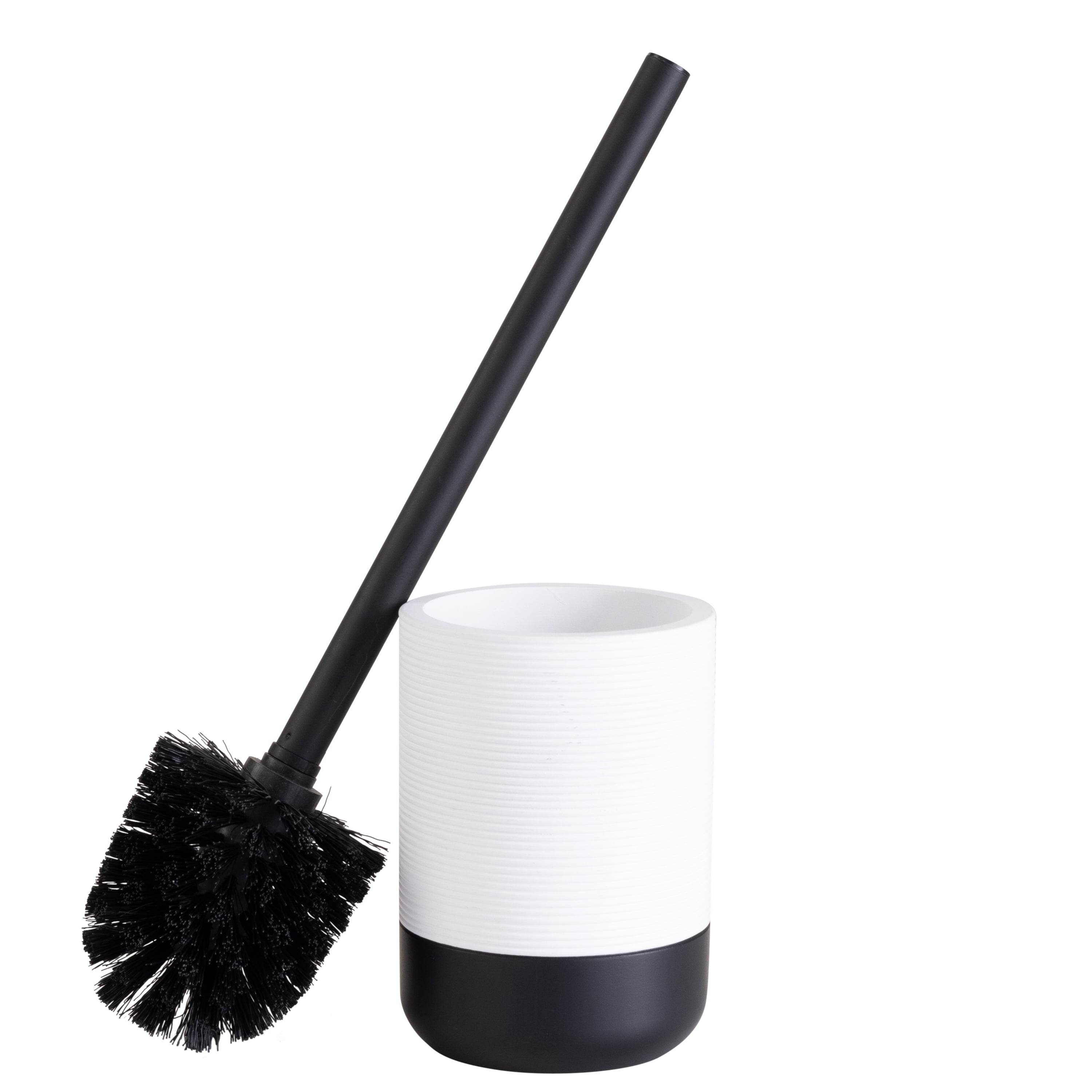 Bath Bliss Monochrome Toilet Brush in White & Black