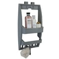 thumbnail image 1 of Bath Bliss Multi Hanging Option Plastic Shower Organizer, Gray, 1 of 10