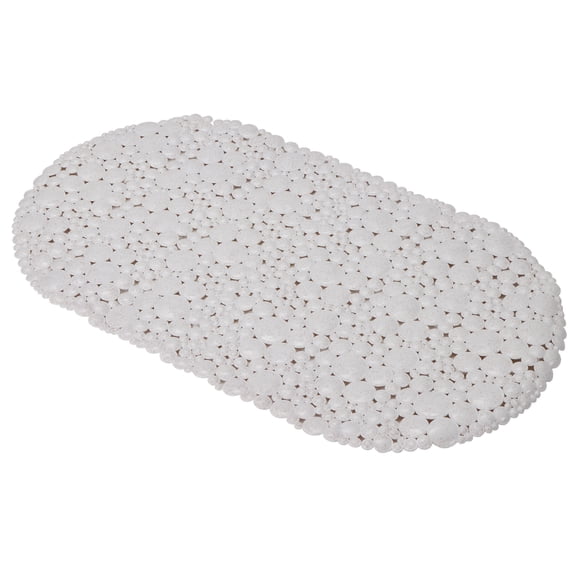 Bath Bliss Natural Plant Based Material Bathmat in White