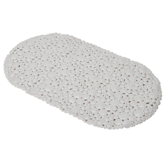 Bath Bliss Natural Plant Based Material Bathmat in White