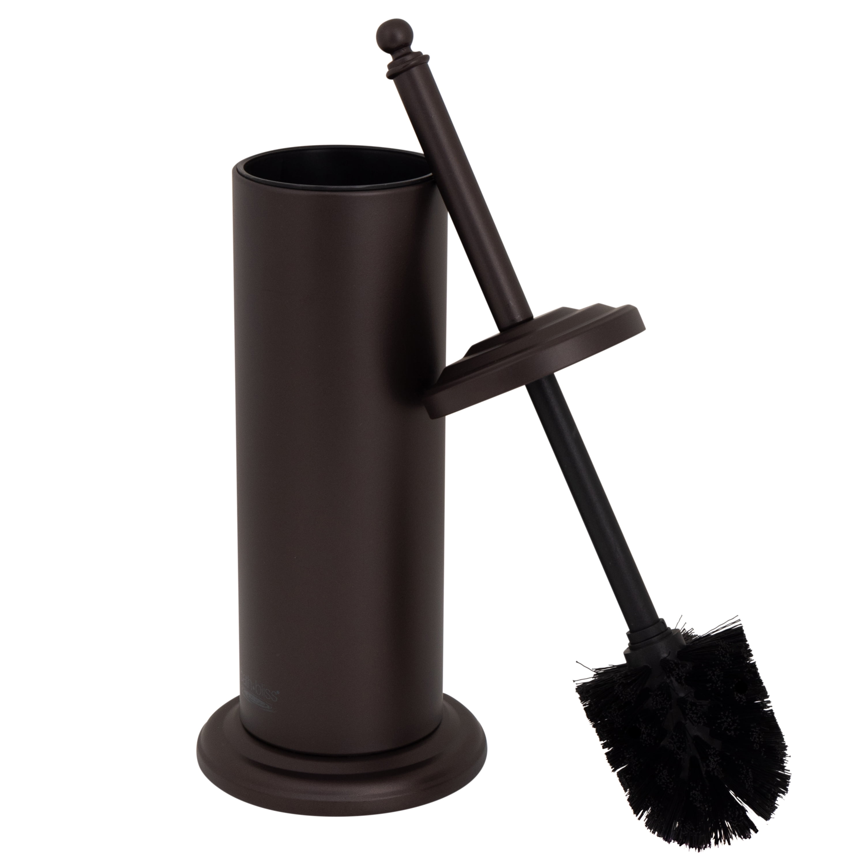 Oil-Stained Bronze Metal Toilet Brush and Holder Set