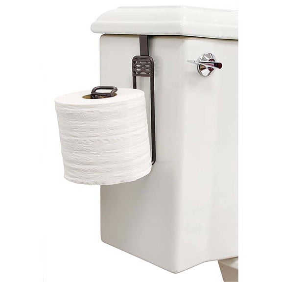 Bath Bliss Over-the-Tank Toilet Roll Holder, Rust Color Finish