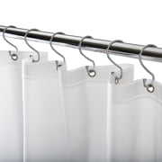 Bath Bliss PEVA Shower Curtain Liner with Splash Guard in Frost
