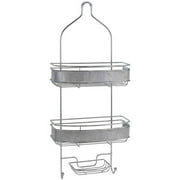 Bath Bliss Pave Diamond Design Metal Shower Caddy, Chrome