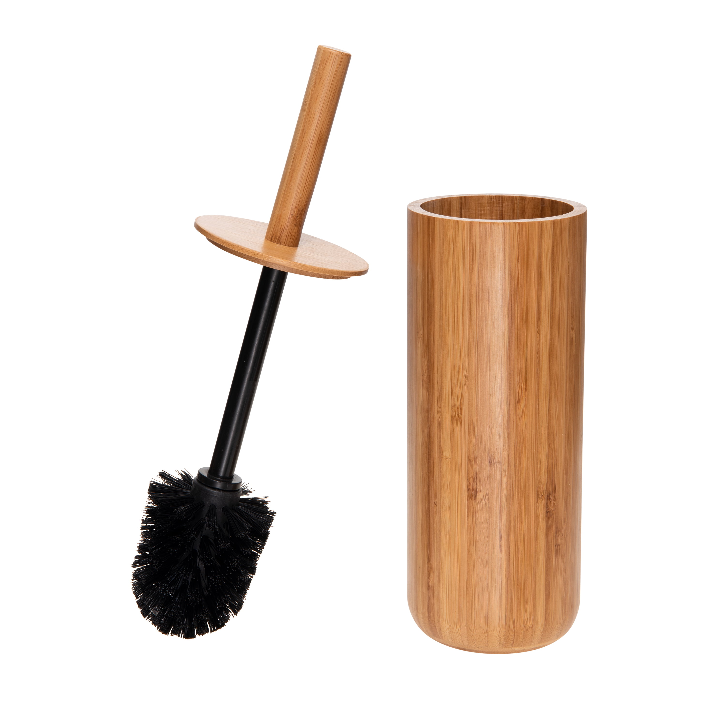 Bath Bliss Rounded Bamboo Toilet Bowl Brush