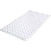 Bath Bliss Sanitized Antimicrobial PVC Bath Mat, White