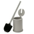 thumbnail image 1 of Bath Bliss Self Closing Lid Toilet Brush and Holder in Grey 4.5" Rd x 14.75", 1 of 7
