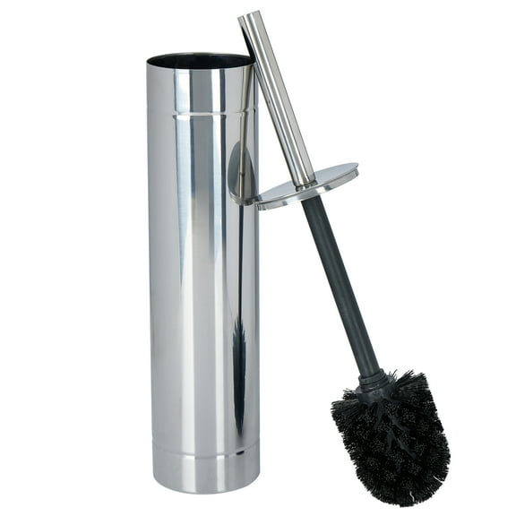 Bath Bliss Adult  Slender Toilet Brush with Weighted Base in Chrome