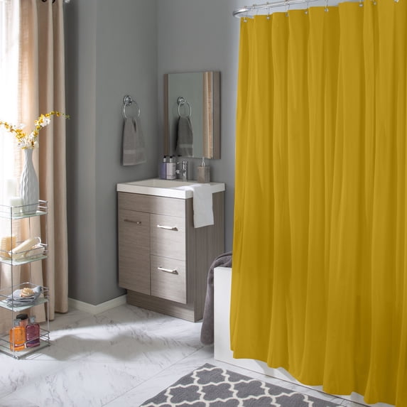 Bath Bliss Splash Guard Shower Liner in Gold