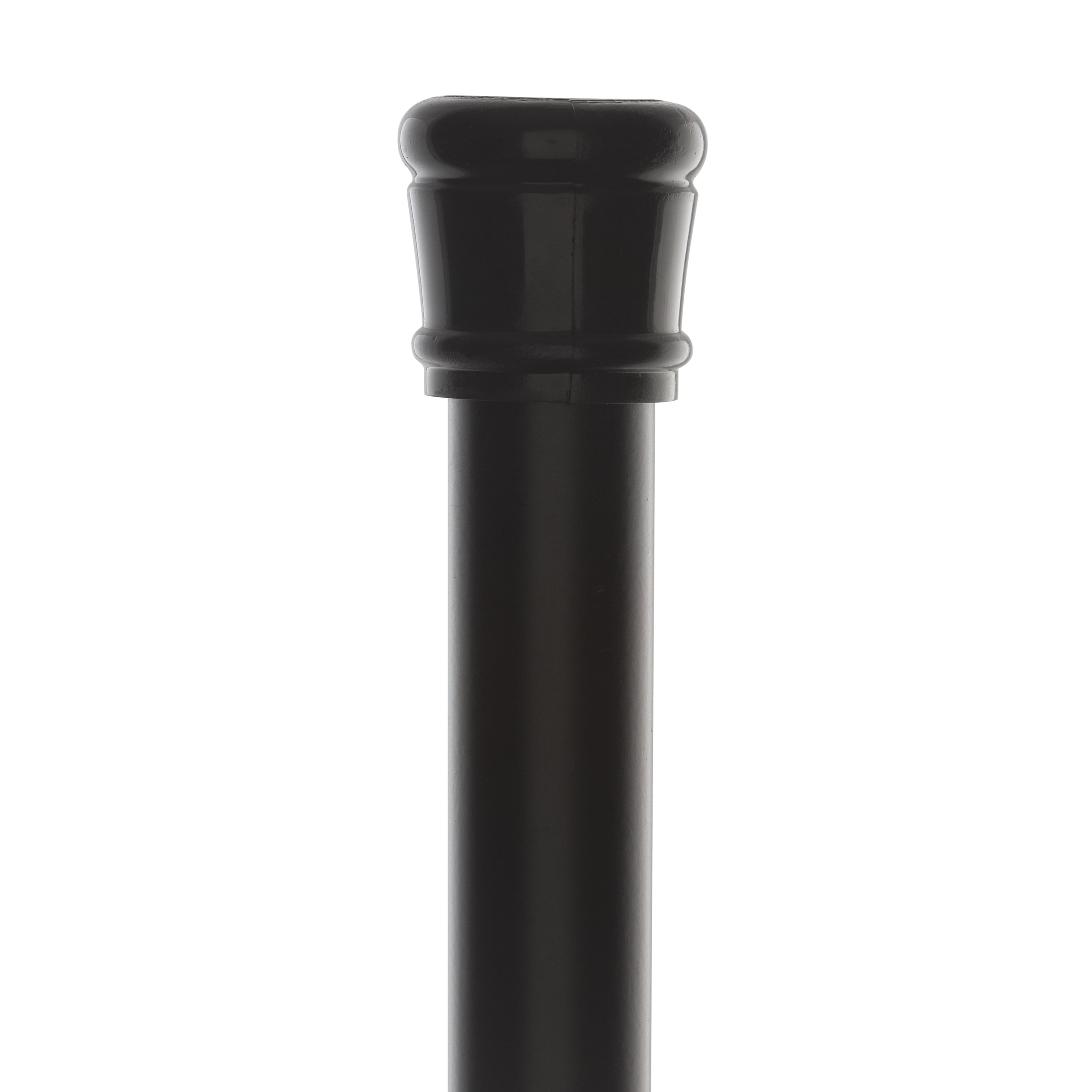 Matte Black Adjustable Tension Shower Curtain Rod, 72 inches