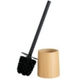 thumbnail image 1 of Bath Bliss Toilet Brush with Wood finish Holder, 1 of 4