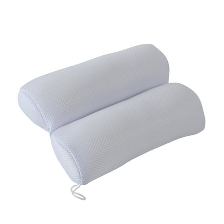 Bath Bliss Ultra Comfort Dual Chamber Bath Pillow in White