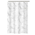 thumbnail image 1 of Bath Bliss White Marble Design PE and EVA Shower Curtain, 70" x 72", 1 of 5