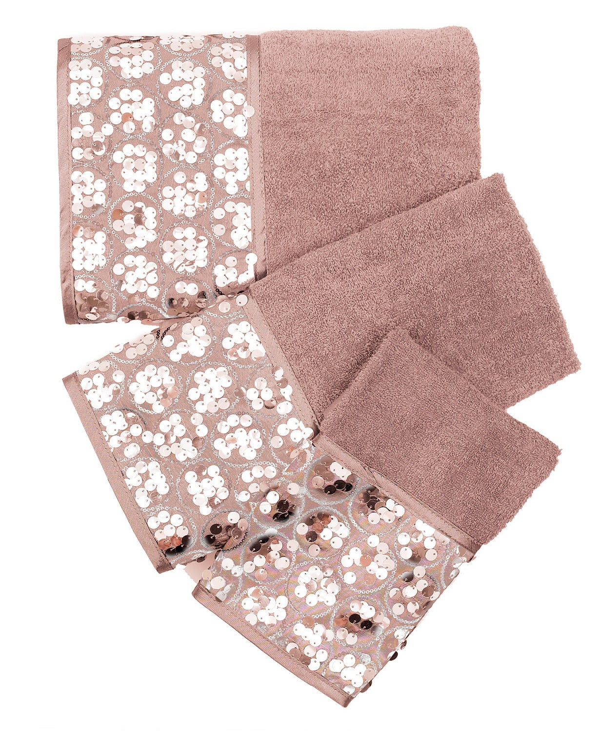 Bath Blush Sinatra Bath Decor Accessories, Premium, Durable, Acrylic Resin, Eco-Friendly 3-Piece Bath Towel Set