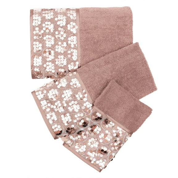 Bath Blush Sinatra Bath Decor Accessories, Premium, Durable, Acrylic Resin, Eco-Friendly 3-Piece Bath Towel Set