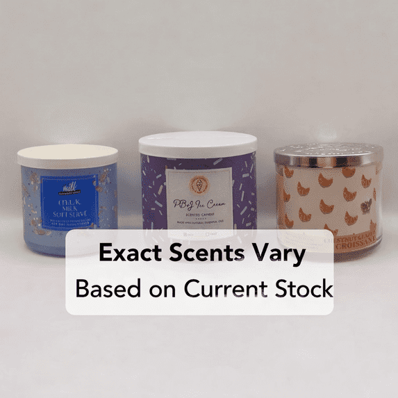 Bath & Body Works 14.5 oz Assorted Scented Jar Candles with 180 h Burn Time (Pack of 3)