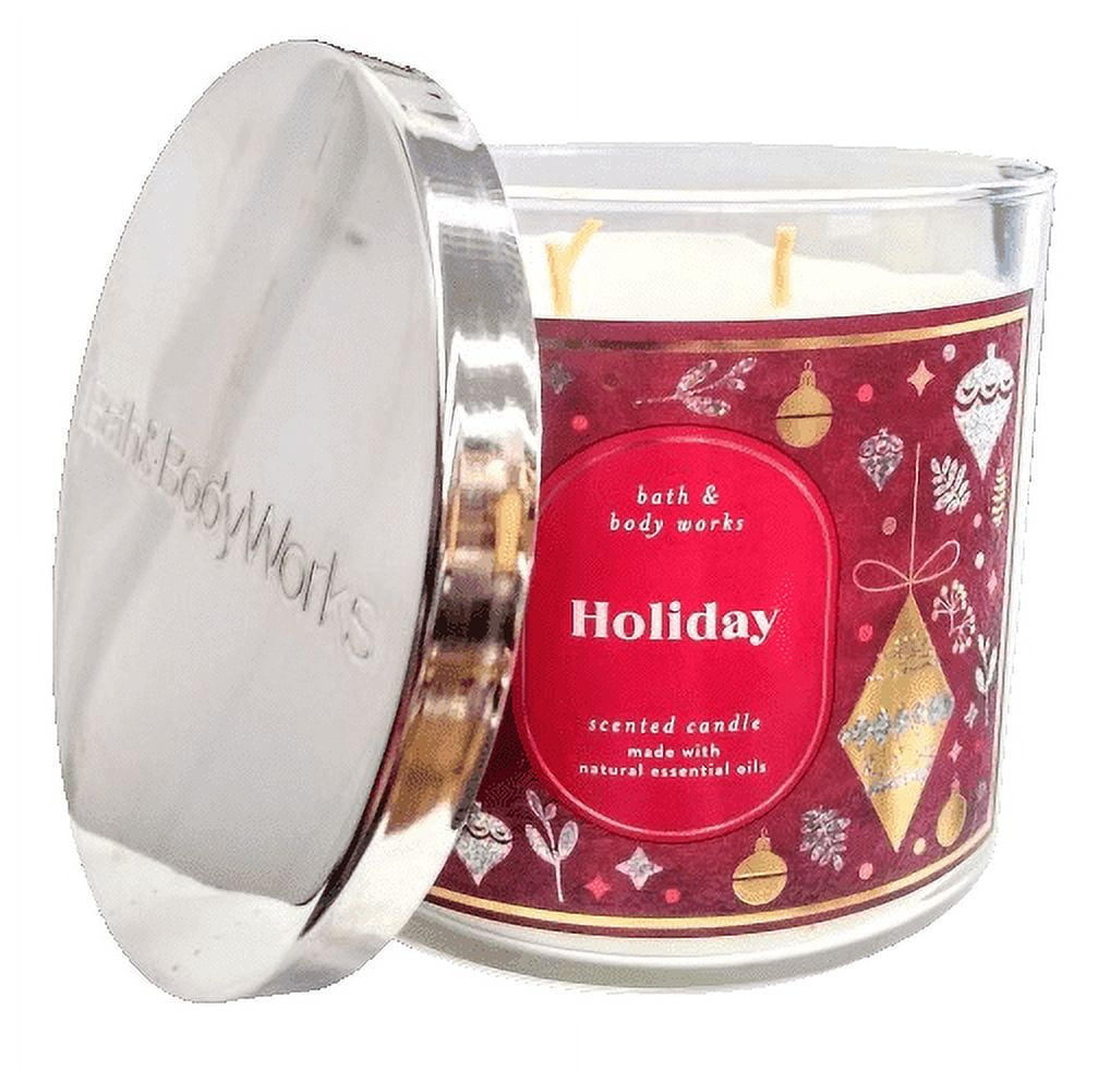 Bath & Body Works 14.5 oz Holiday Scented Jar Candle with Soy Blend Wax