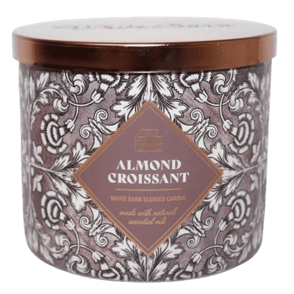Bath & Body Works 14 Ounce Almond Croissant Scented 3-Wick Candle