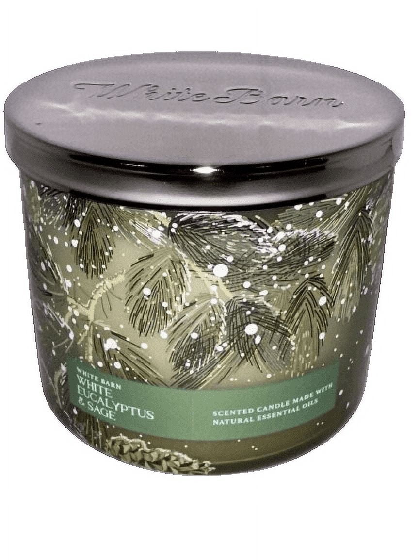 Bath & Body Works 14 Ounce White Eucalyptus & Sage Scented Jar Candle, 3-Pack
