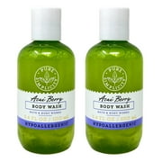 Bath & Body Works 2 Pack Acai Berry Body Wash Set - 3.4 fl oz / 100 mL each