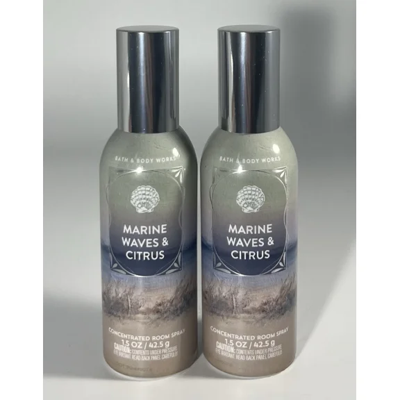 Bath & Body Works 2 Pack Room Spray Marine Waves & Citrus