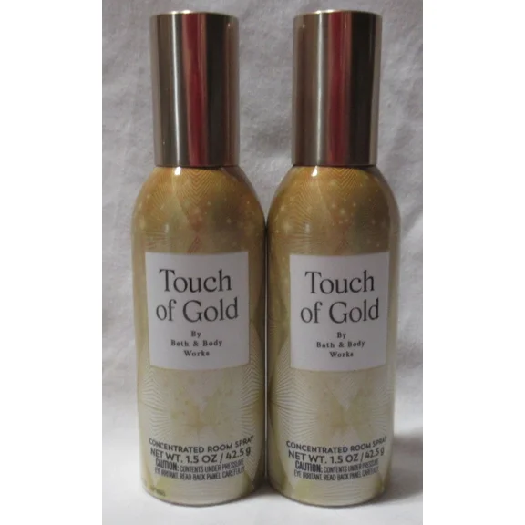 Bath & Body Works 2 Pack Room Spray Touch of Gold