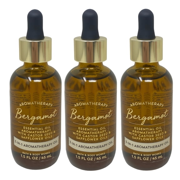 Bath & Body Works 3 Aromatherapy Bergamot 3-in-1 Essential Oils