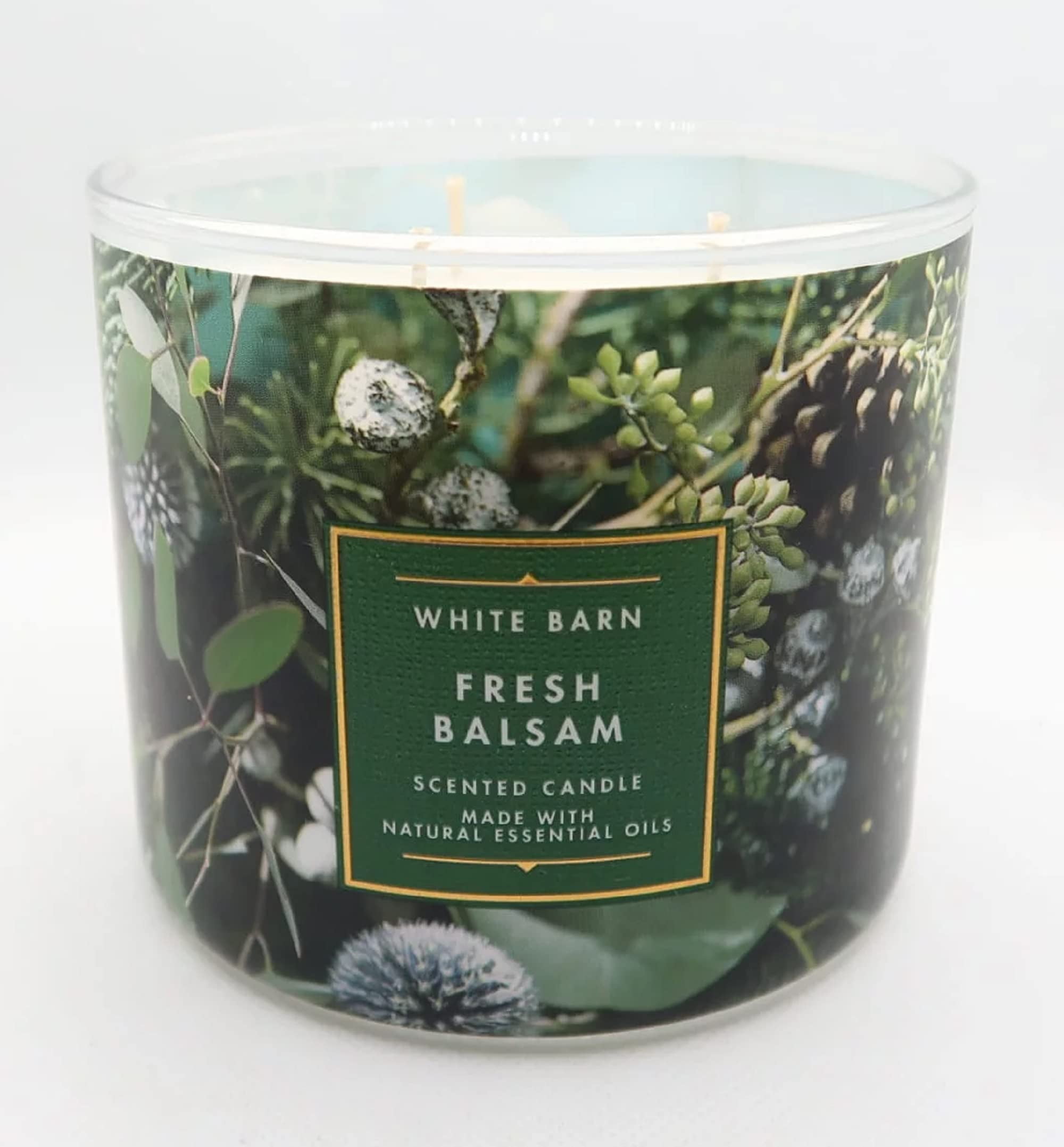 Bath & Body Works Scented 3-Wick Candle, Fresh Balsam - Packaging May ...