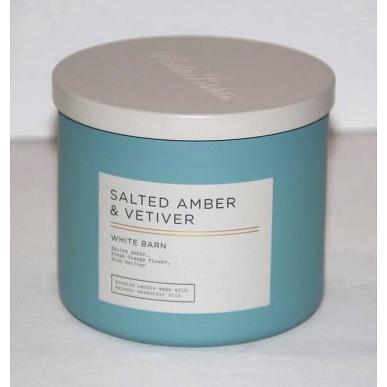 Aromatherapy Scented Salted Amber & Vetiver 3 Wick Candle by Bath & Body  Works - Walmart.com
