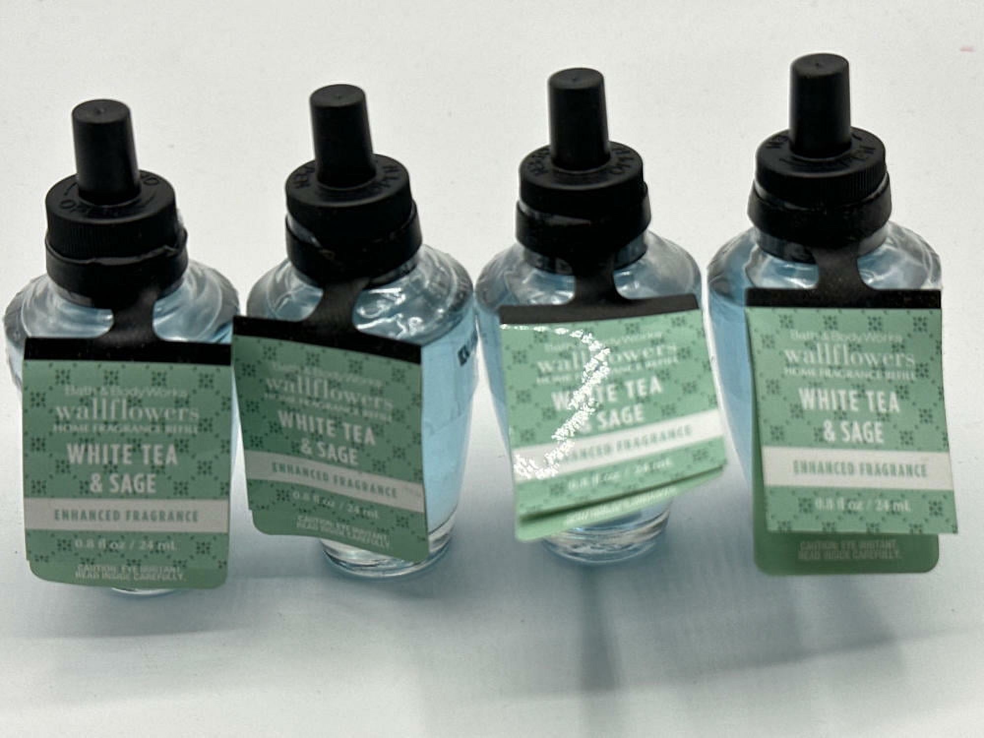 Bath & Body Works 4Pack White Tea & Sage Wallflowers Fragrance Refill