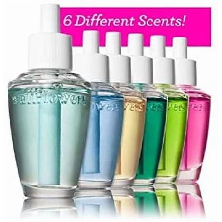 Bath & Body Works 6-Pack Wallflowers Sampler Fragrance Refills, 6 Different Scents, Assorted Colors