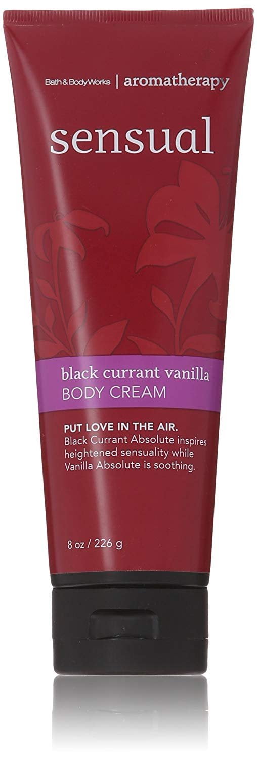 Bath & Body Works 8 Ounce Body Cream Aromatherapy Sensual Black Currant