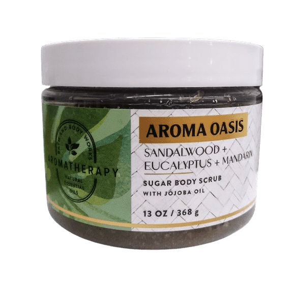 Bath & Body Works Aroma Oasis Sandalwood + Eucalyptus + Mandarin Sugar Body Scrub 13 oz