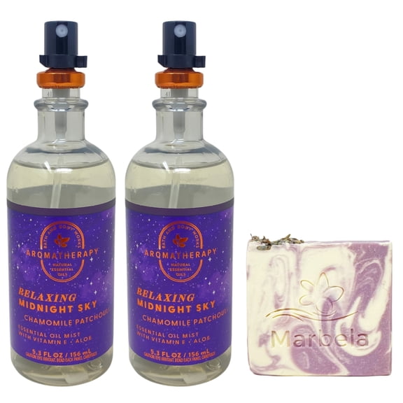 Bath & Body Works Aroma Renewing Forest Ultimate Hydration Body Cream, Body Lotion and Essential Oil Mist with a Natural Oats Sample Soap