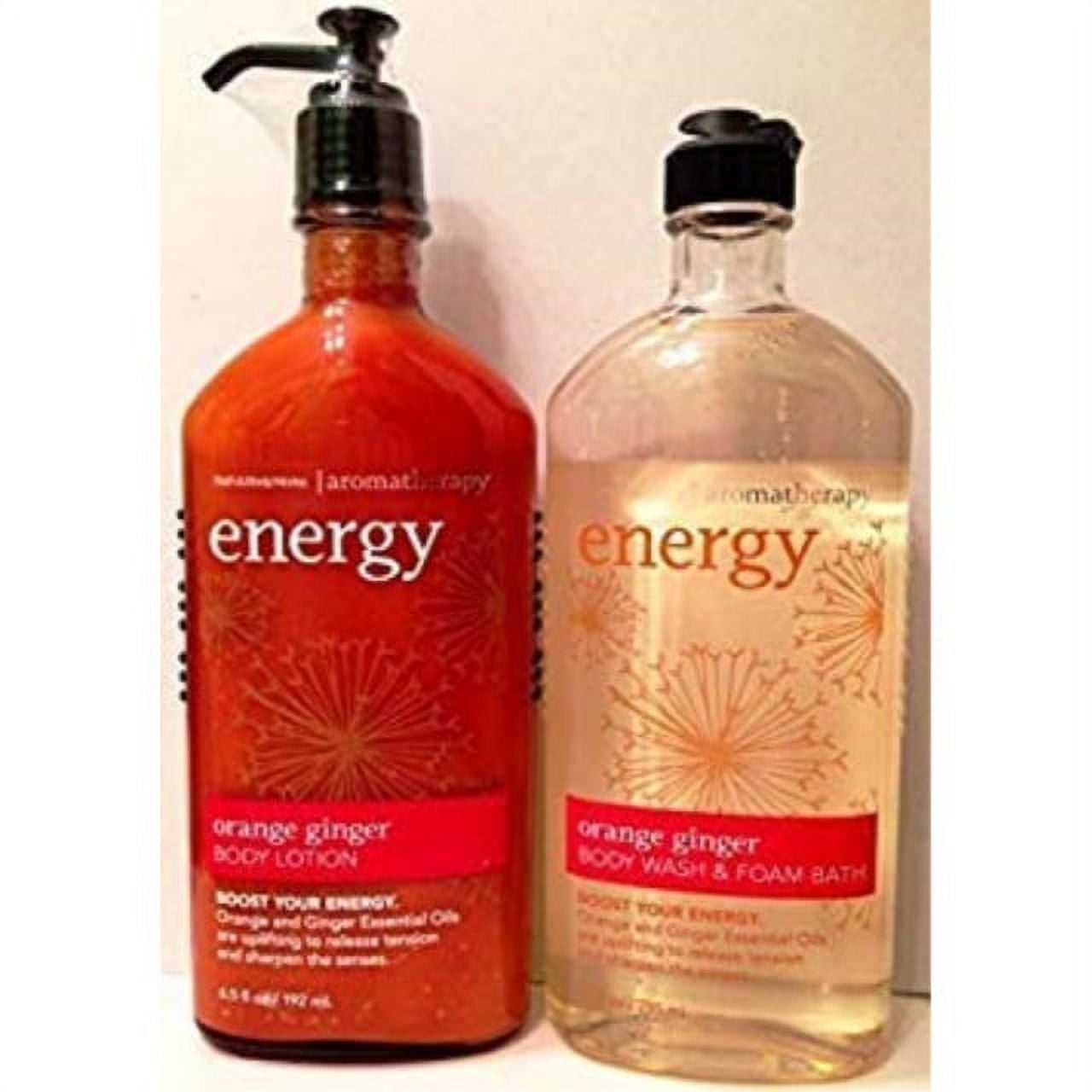 Bath Body Works Aromatherapy Energy Orange + Ginger Body Lotion, 6.5